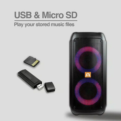 Altavoz De Fiesta Rave 60 Tws Wireless Bt Con Luces L Argom Tech