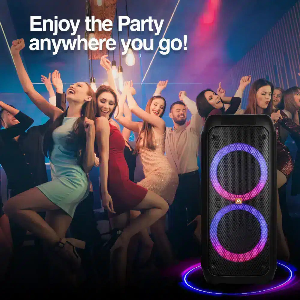 Altavoz De Fiesta Bt Inalámbrico Rave 80 Tws Con Luces Led Argom Tech