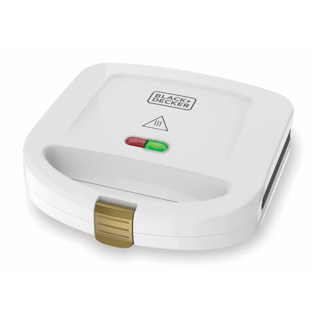 Black + Decker Sandwichera Blanco Dorado F-Sm24520G