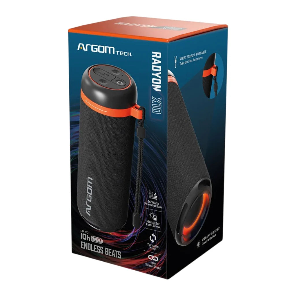 Parlante ArgomTech Radyon X10 color negro