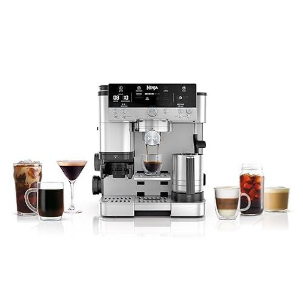 CAFETERA PREMIER 3 EN 1 EXPRESSO NINJA LUXE con café espresso, de goteo e infusiones en frío