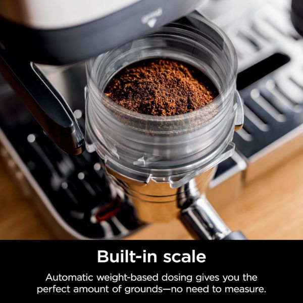 CAFETERA PREMIER 3 EN 1 EXPRESSO NINJA LUXE con dosificador de café en balanza integrada
