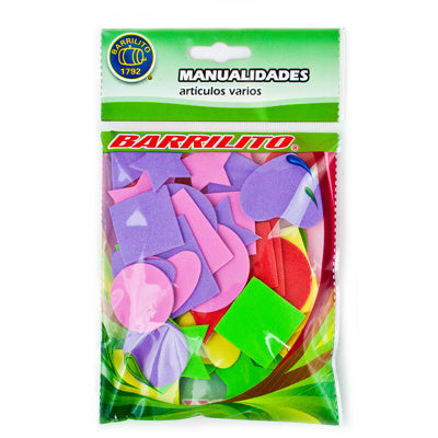 CALCOMANÍAS DE FOAMY BARRILITO FS011 VARIAS FIGURAS
