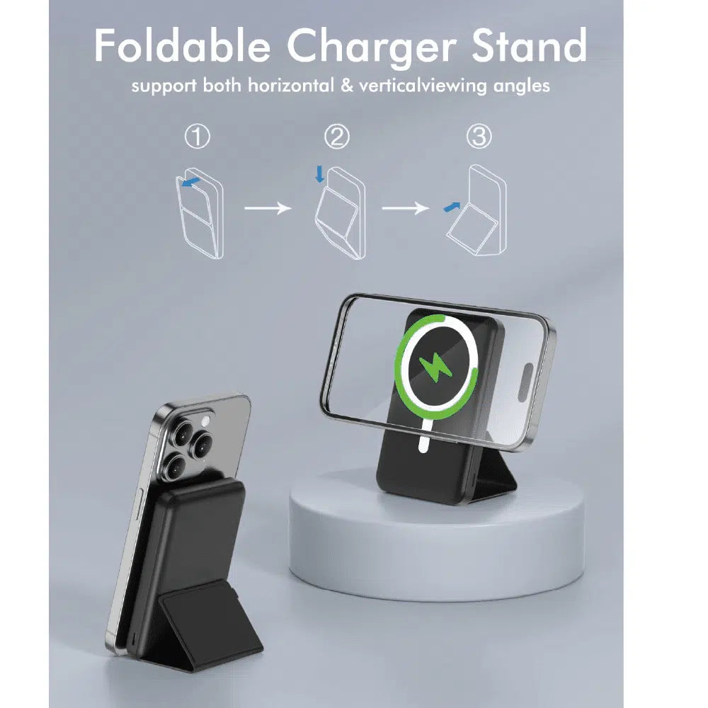 Batería Externa For Magsafe Carga Rapida, 10000Mah Magnético Power Bank, Plegable Inalámbrico Envío Gratis