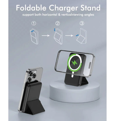 Batería Externa For Magsafe Carga Rapida, 10000Mah Magnético Power Bank, Plegable Inalámbrico Envío Gratis