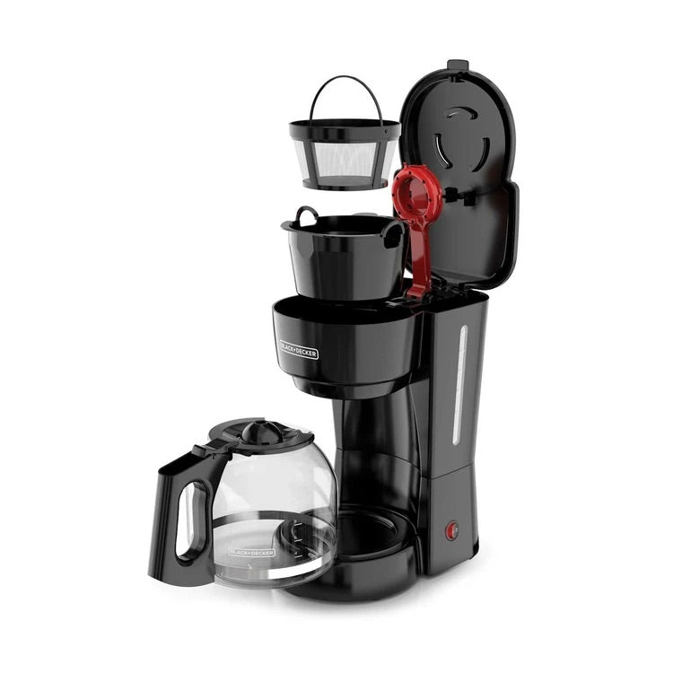 Black + Decker Cafetera 12 Tazas Negra C/F Cm0916B