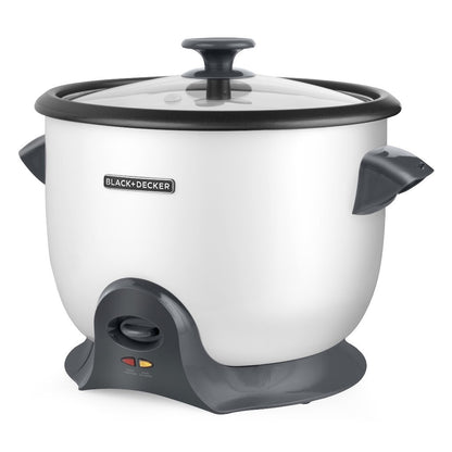 Black + Decker Olla Arrocera 20 Tz Cocidas Blanca Rc620W