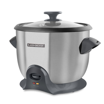 Black + Decker Olla Arrocera 20 Tz Cocidas Inox Rc620Ss