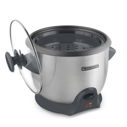 Black + Decker Olla Arrocera 20 Tz Cocidas Inox Rc620Ss