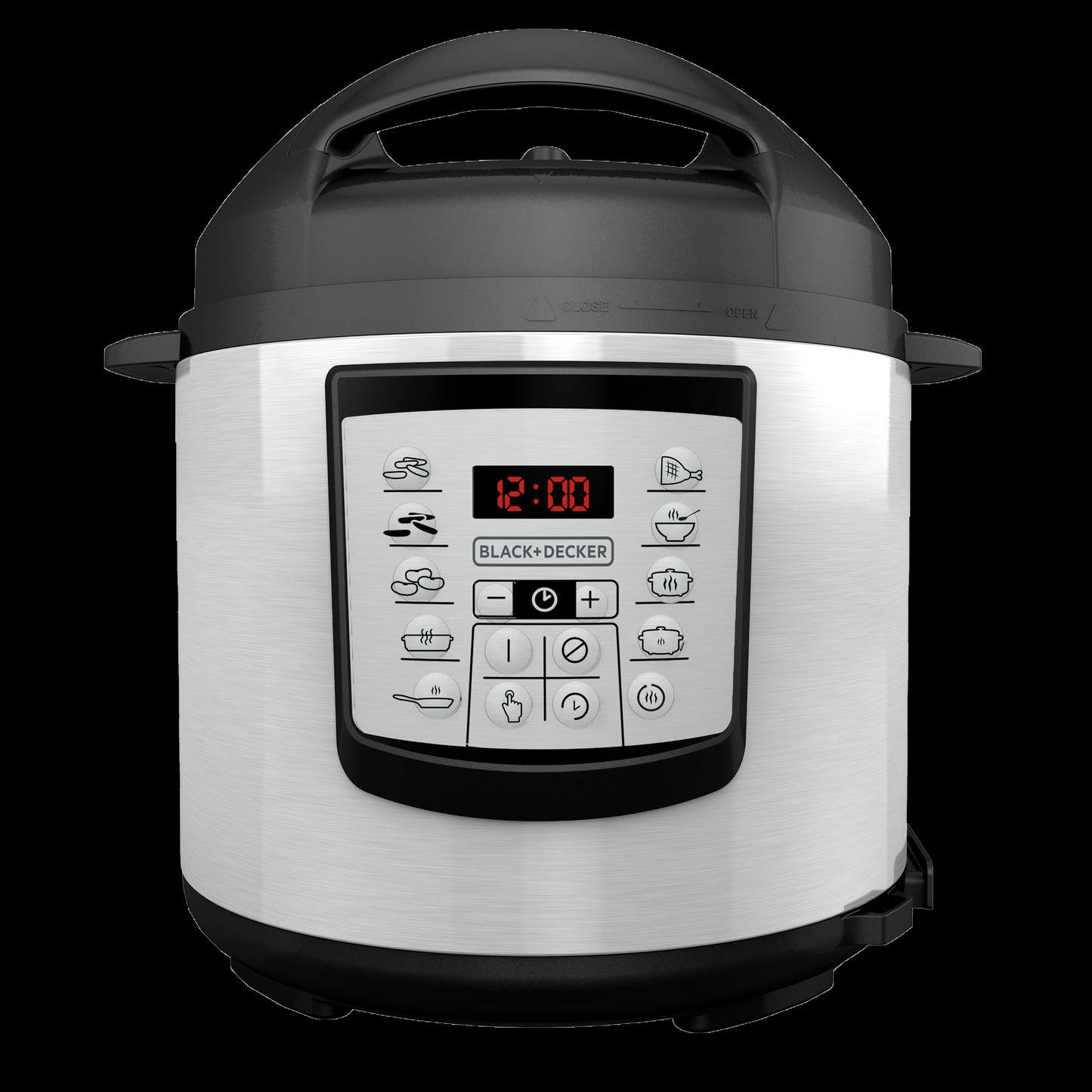 Black + Decker Olla Multi-Usos Digital  6L Inox Pr100Sd