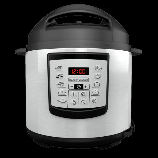 Black + Decker Olla Multi-Usos Digital  6L Inox Pr100Sd