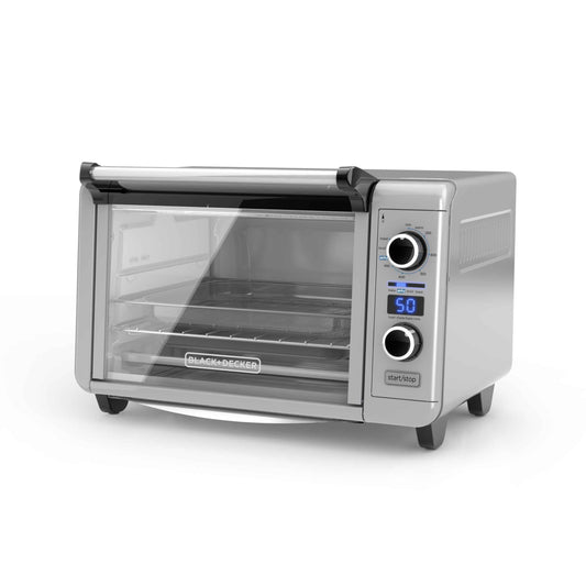 Black + Decker Horno Tostador Con Freidor De Aire Inox 6 Rebanadas Tod3315G-La