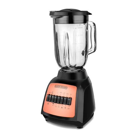 Black + Decker licuadora 10v jarra vidrio 550w negro cobre BLBD210GBC