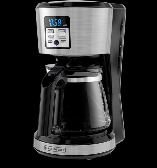 Black + Decker Cafetera 12 Tazas Inox Digital Cm1331S-La