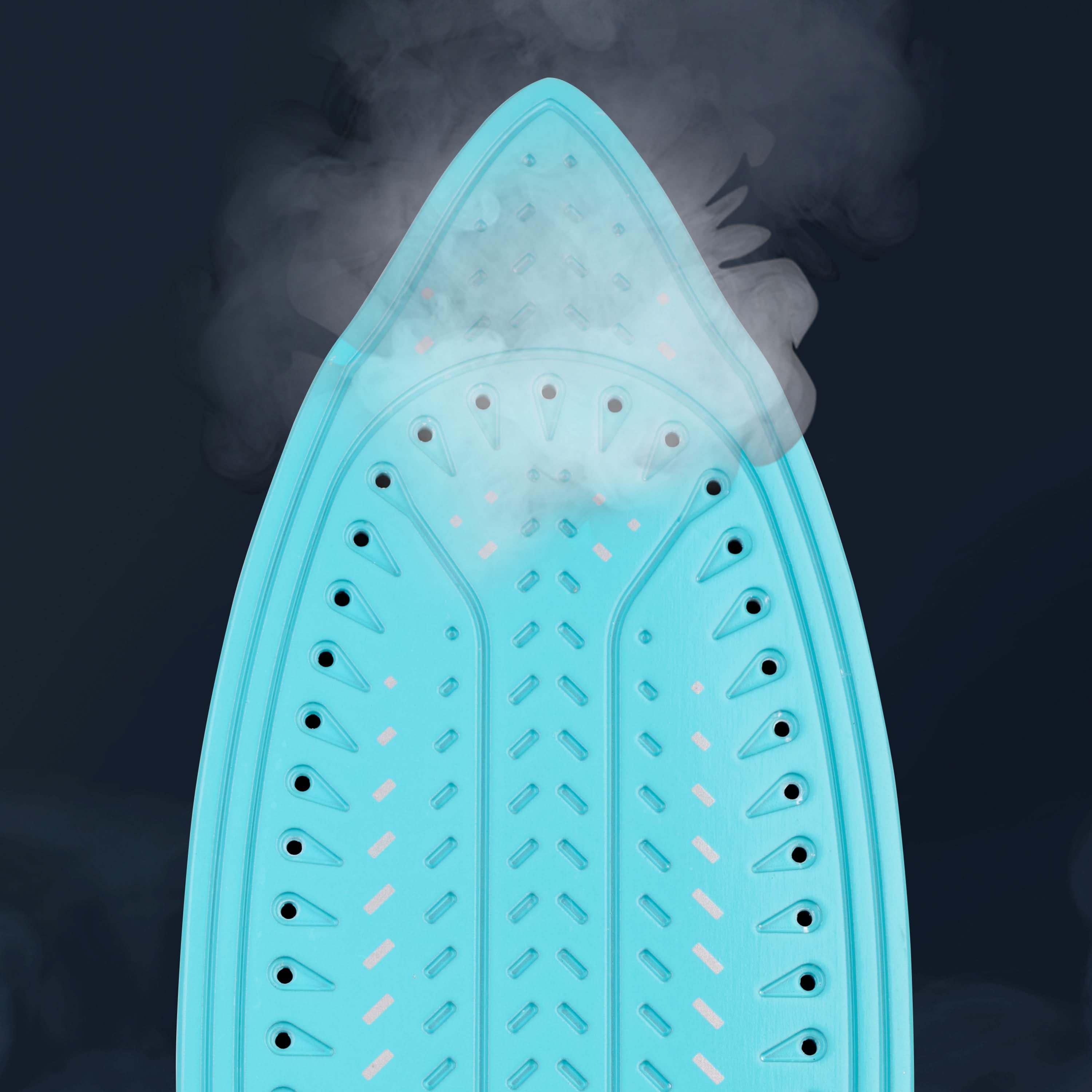 Black + Decker Plancha De Vapor Light Easy Ir1851 suela cerámica azul con vapor y orificios para planchado uniforme