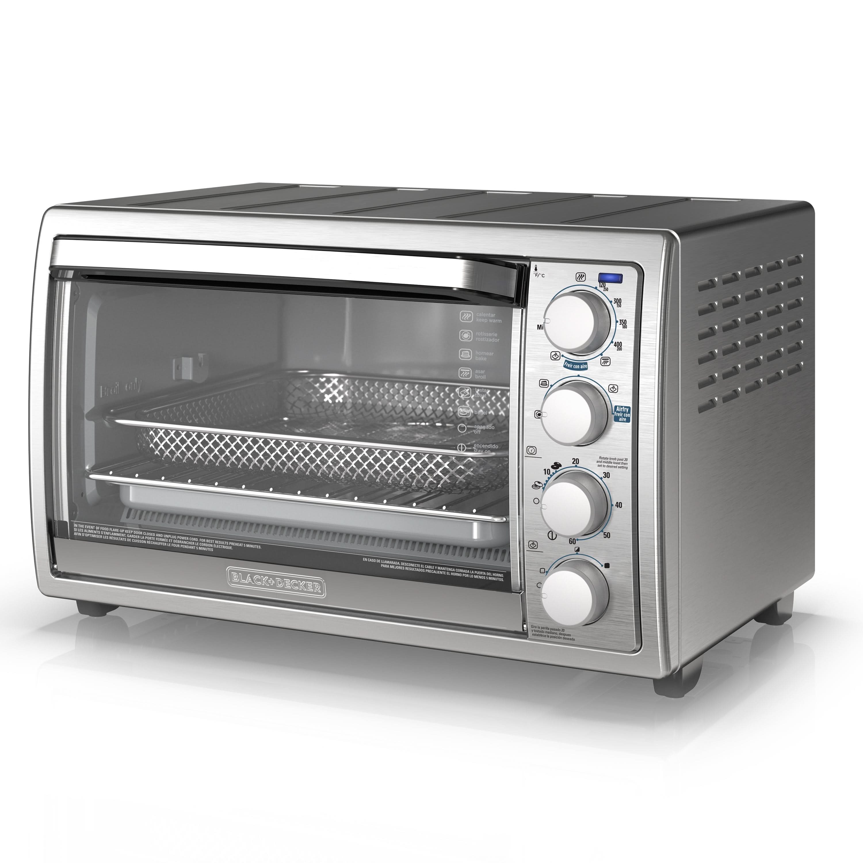 Black + Decker Horno Tostador Con Freidora De Aire 9 Rebanadas To4315Ss-La Hornos Tostadores Costa Rica