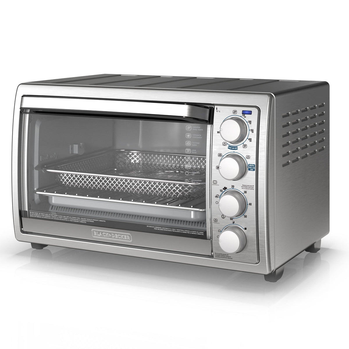 Black + Decker Horno Tostador Con Freidora De Aire 9 Rebanadas To4315Ss-La Hornos Tostadores Costa Rica