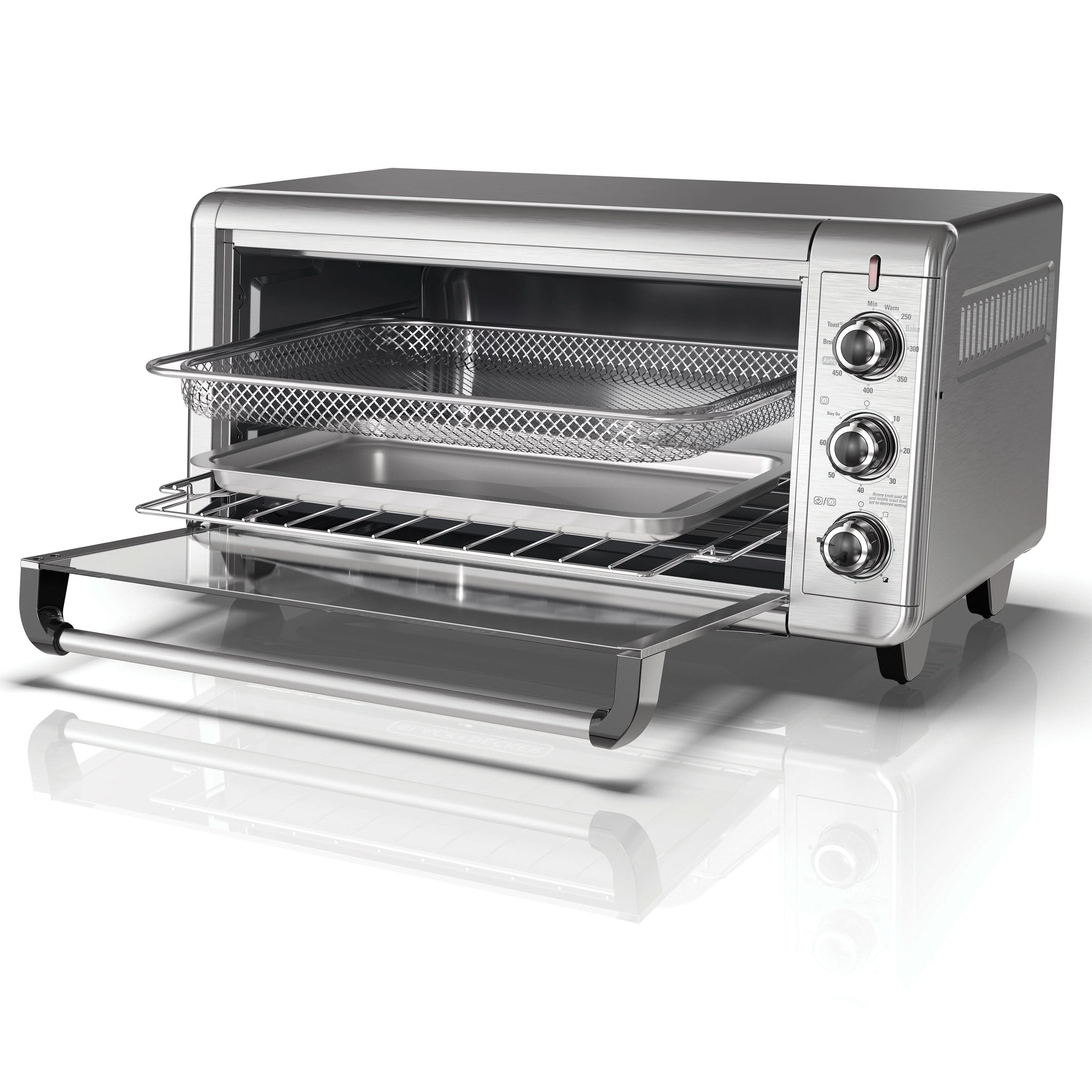 Black + Decker Horno Tostador Con Freidora De Aire 9 Rebanadas To4315Ss-La Hornos Tostadores Costa Rica