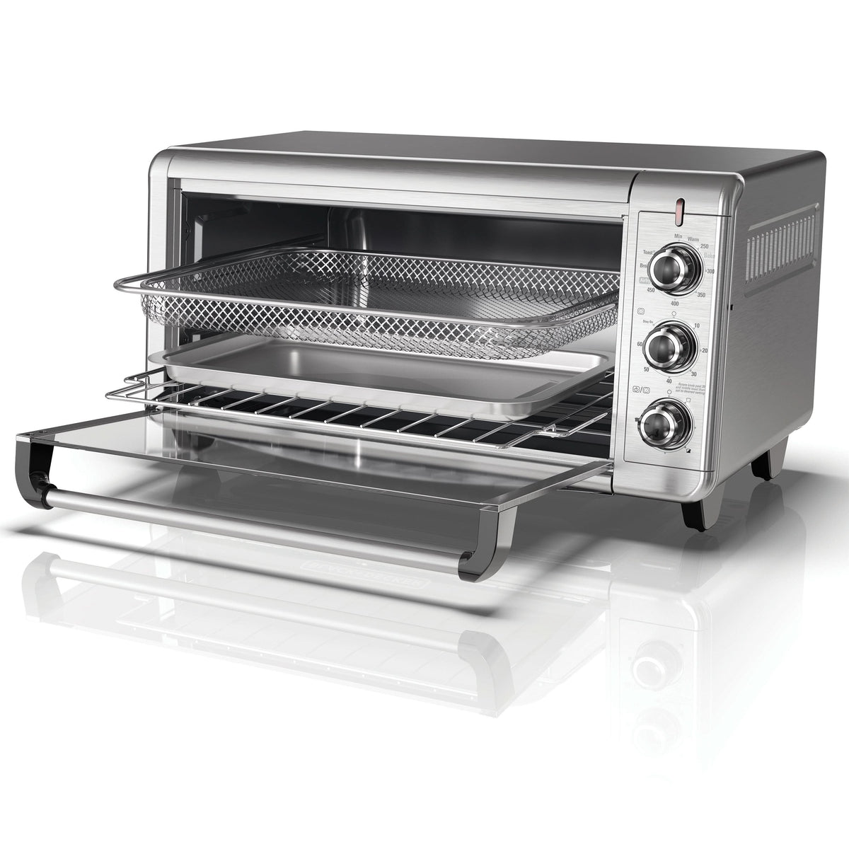 Black + Decker Horno Tostador Con Freidora De Aire 9 Rebanadas To4315Ss-La Hornos Tostadores Costa Rica