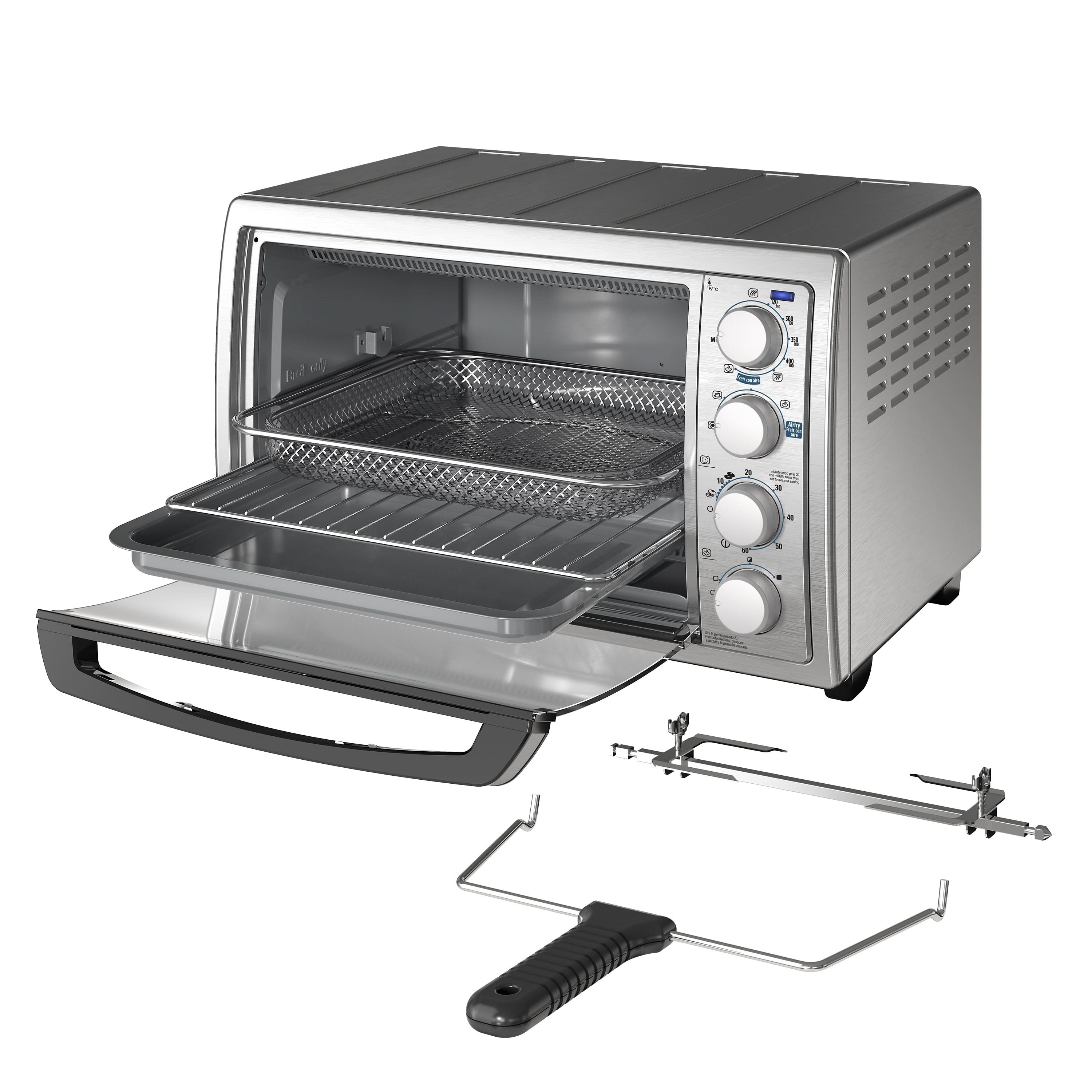 Black + Decker Horno Tostador Con Freidora De Aire 9 Rebanadas To4315Ss-La Hornos Tostadores Costa Rica