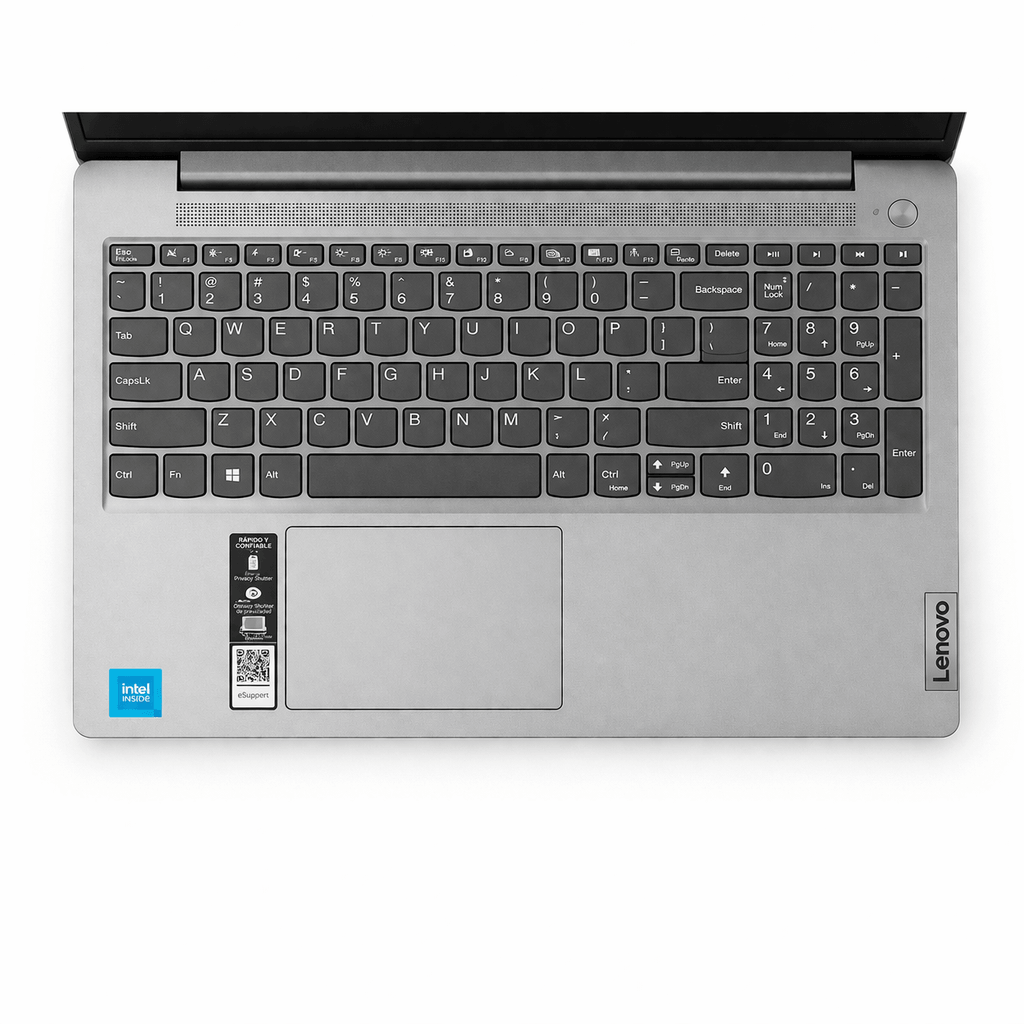 Teclado de la laptop Lenovo IdeaPad Slim 3, diseño minimalista y funcional, ideal para trabajo y estudio.