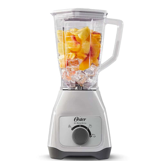 Licuadora Oster 2 Velocidades Tipo Perilla - Vaso Plástico - Motor Alta Fuerza 550W - Acople Metálico - Capacidad 1.5 Litros