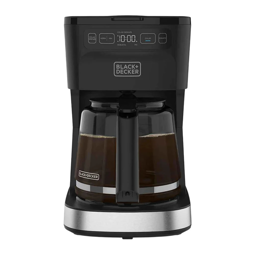 Black + Decker cafetera 12 tazas programable color gris plata - CM0322-0SDLA