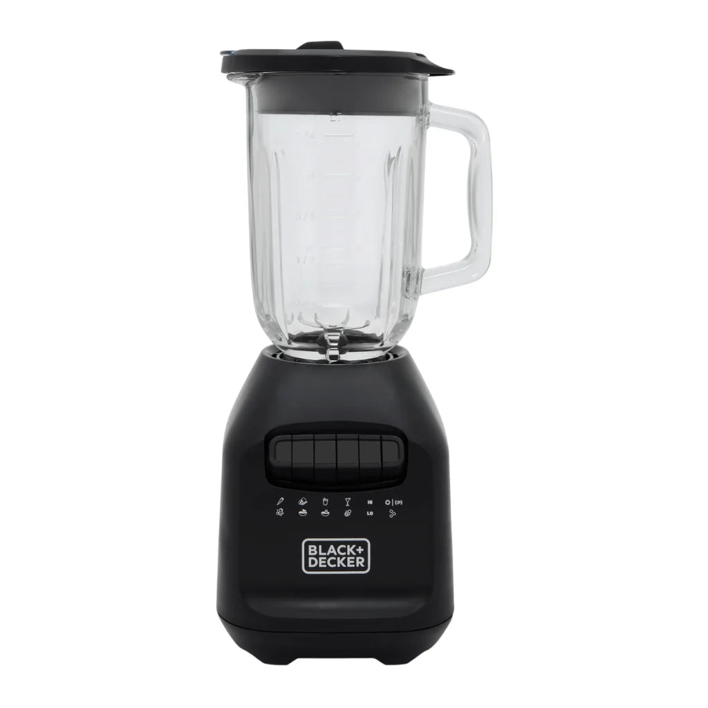 Black + Decker licuadora ice crush 1.5 lts jarra de vidrio negra - BL2209GBB-LA en color negro con jarra de vidrio