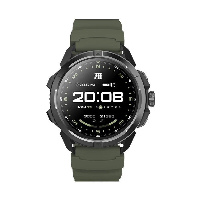 RELOJ CUBITT CON BLUETOOTH TERRA VERDE, diseño robusto con GPS y VITA AI Assistant, ideal para aventuras con resistencia al agua 5ATM.