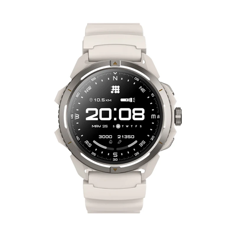 RELOJ CUBITT CON BLUETOOTH TERRA BLANCO, smartwatch with GPS and military-grade certification.