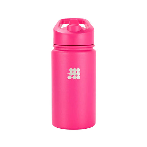 TERMO CUBITT NIÑOS P/F HOT PINK - Botella térmica para niños, color rosa fuerte, con tapa antiderrames, 14 oz.
