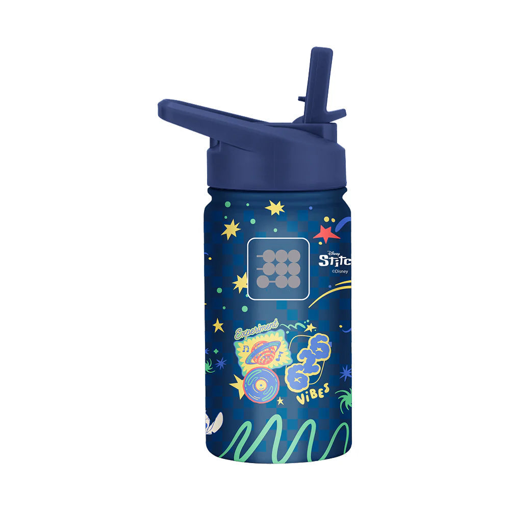 TERMO CUBITT KIDS 14 OZ LILO & STITCH blue insulated bottle with playful design and easy-to-use spout for children
