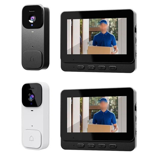 Timbre Para Puerta Con Camara X7 inalámbrica color negro- envío gratis
