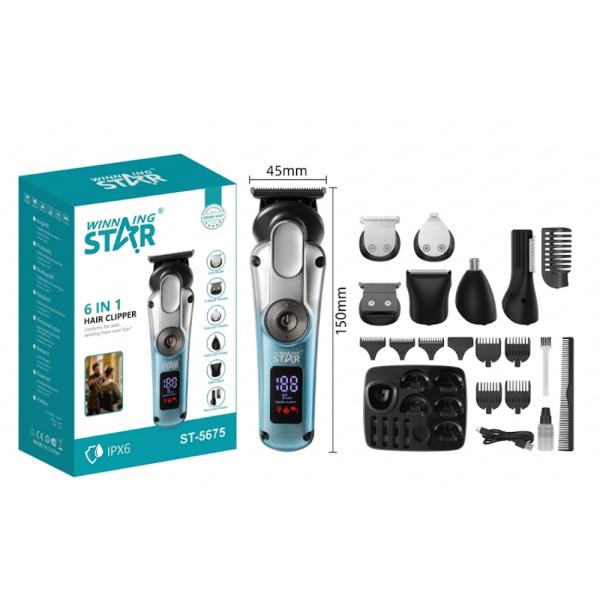 CORTADORA DE CABELLO WINNING STAR ST-5675 6 EN 1 10W LFJ-1232-WST-15775 Cuidado Personal Costa Rica