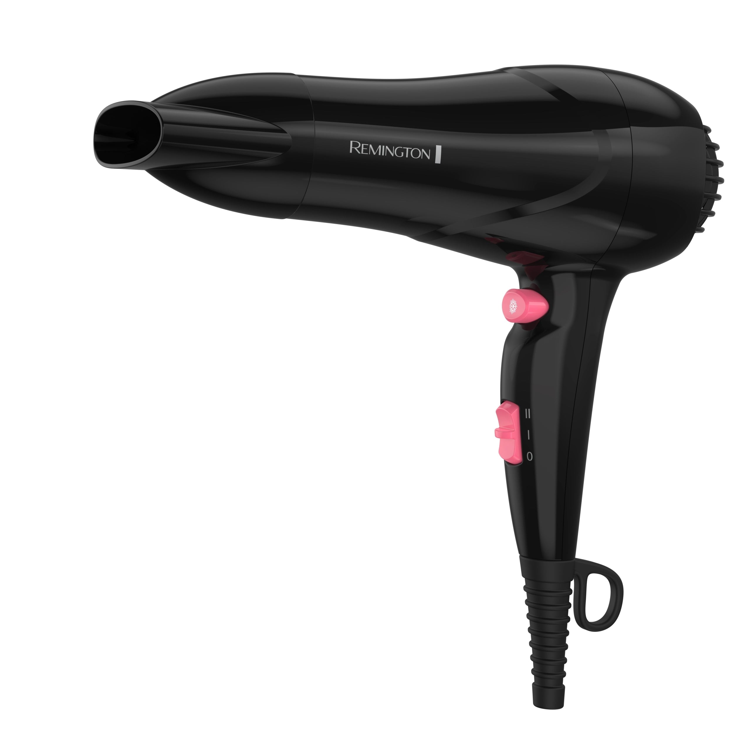 Secadora pro cerámica Remington D16A-110F, diseño moderno y tecnología de calor infrarrojo para un secado rápido.
