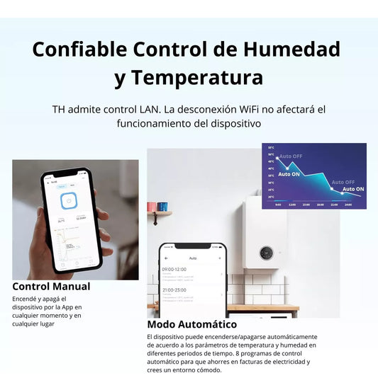 Sensor Temperatura Humedad Sonoff Th Elite Interruptor Wifi Sonoff