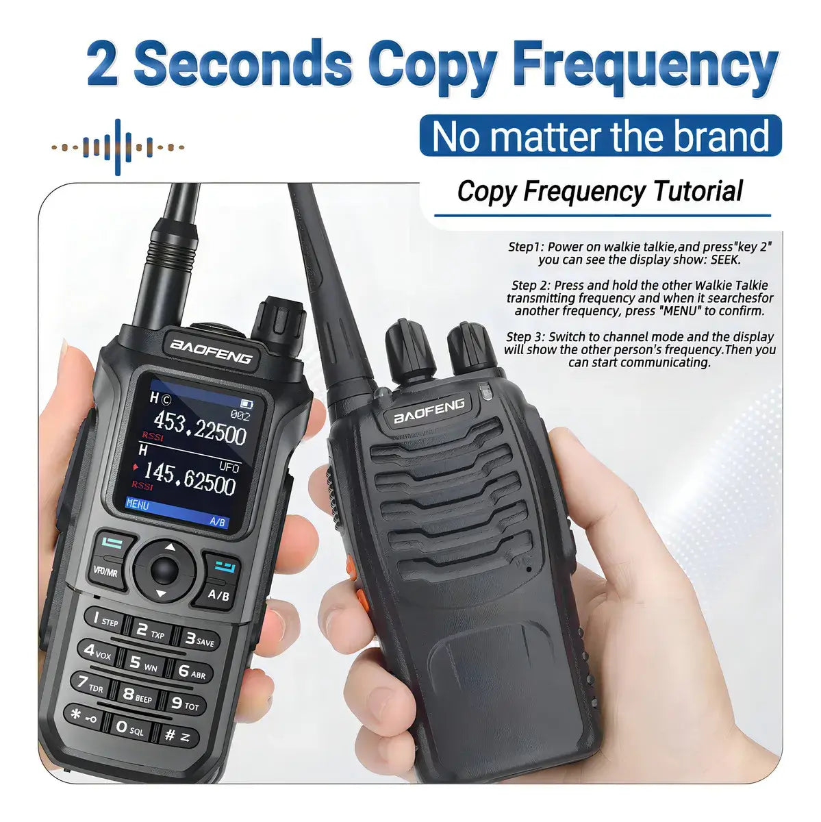 Walkie-talkie Baofeng BF-21 UV-21 PRO V2 frecuencia UHF/VHF