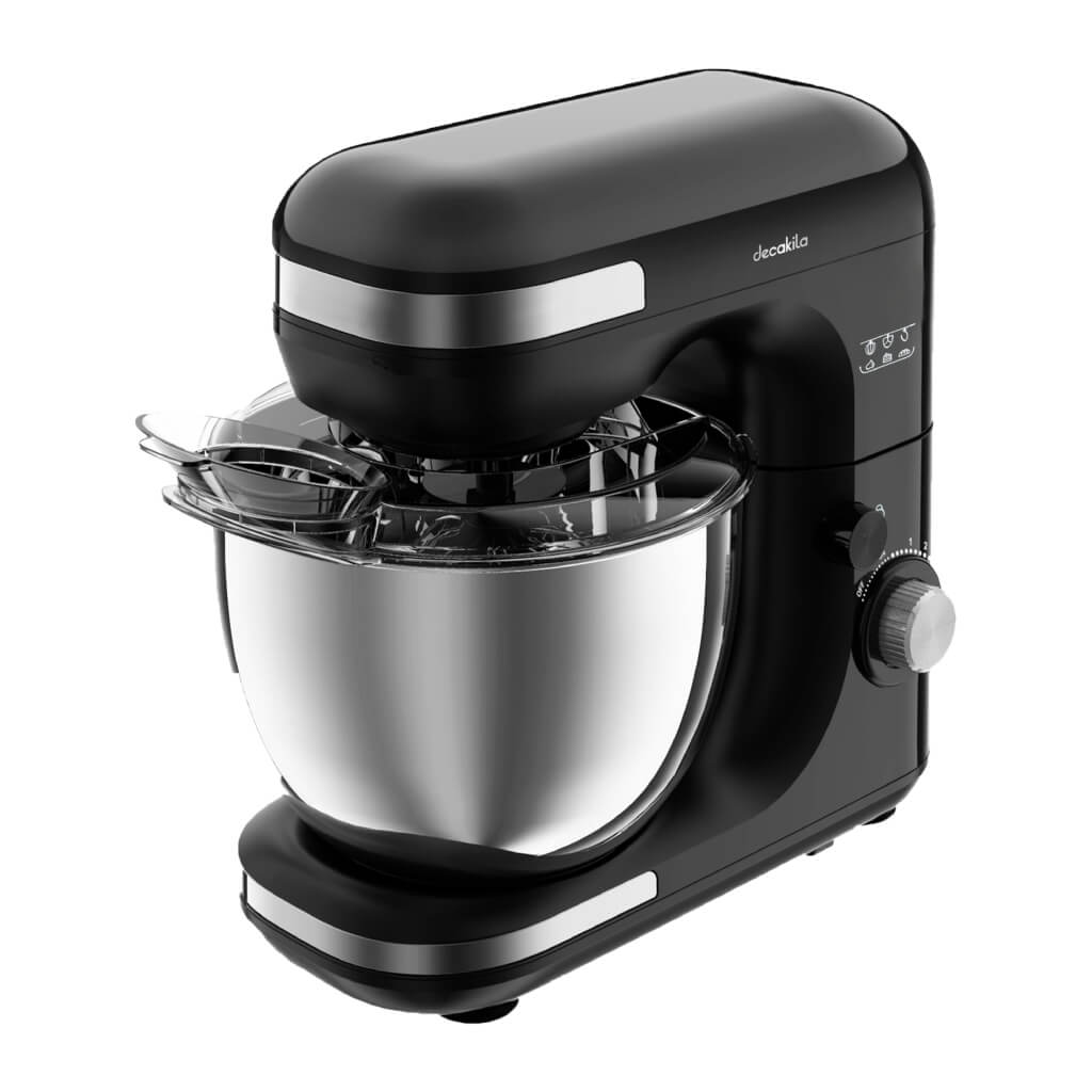 BATIDORA 5L 300W 7 VELOC KUMX003B Decakila con tazón acero inoxidable, cabezal elevable y diseño resistente. Ideal para diversas preparaciones.