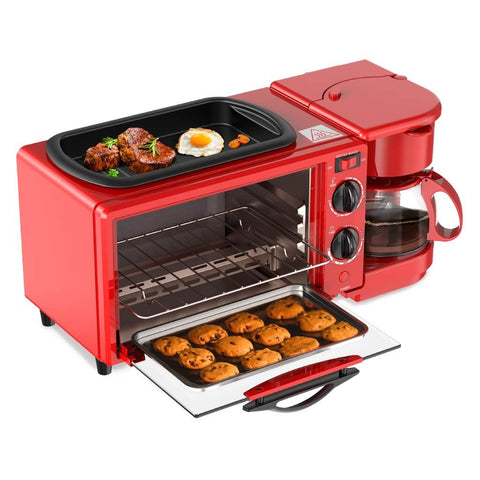 HORNO 3 EN 1 COFFEE MAKER + SARTEN 1050W KUEV003R Decakila