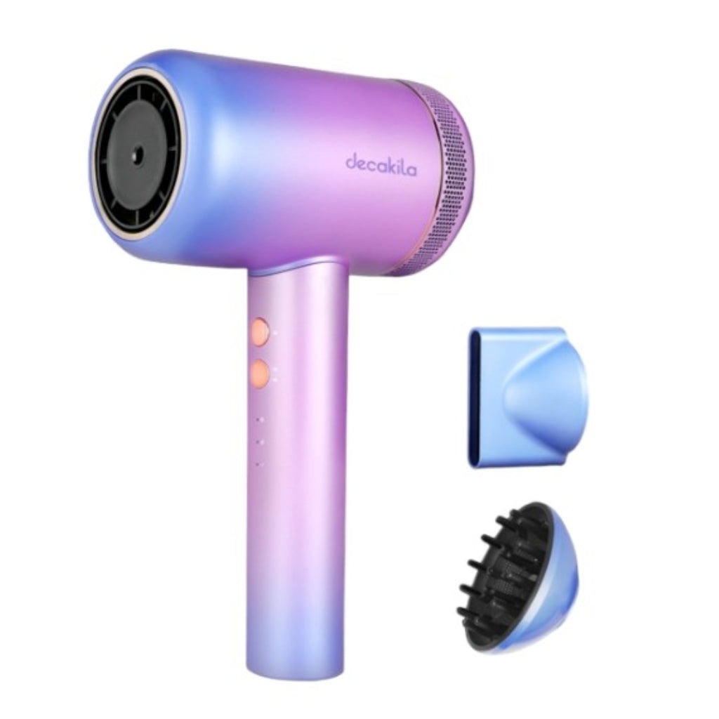 SECADORA CABELLO 1800W 3VEL IONIC KUHS024Z Decakila con accesorios de secado.