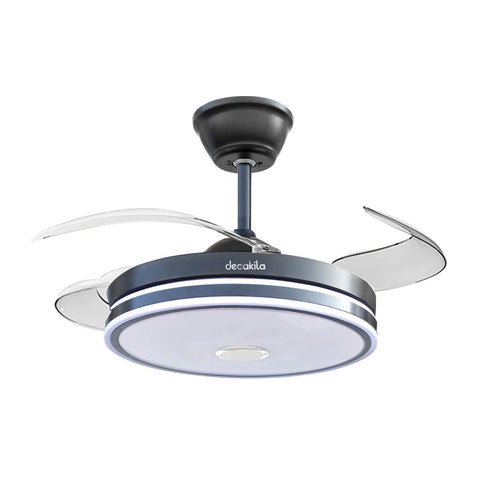 VENTILADOR TECHO C/LUZ LED-BLUETOOTH KUFC049B Decakila
