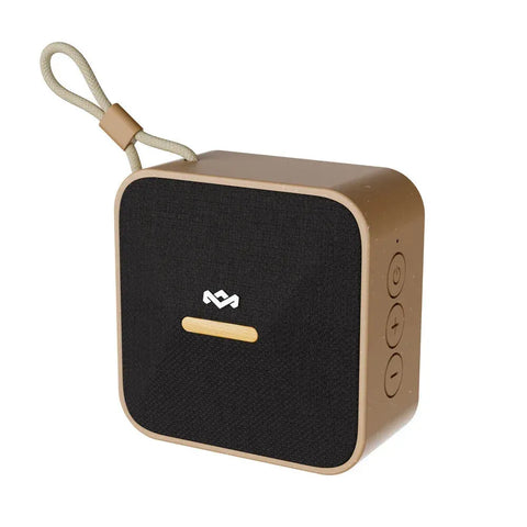 Parlante Bluetooth portátil Rise Up BT Speaker JA034SB negro, diseño portátil y elegante con botones laterales y correa de transporte.