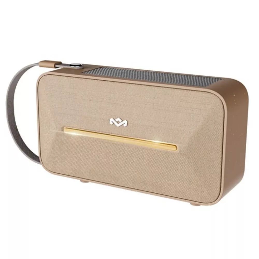 Altavoz solar Bluetooth resistente RISE UP SOLAR BT SPEAKER JA035CE BEIGE con diseño portátil y panel solar incluido.