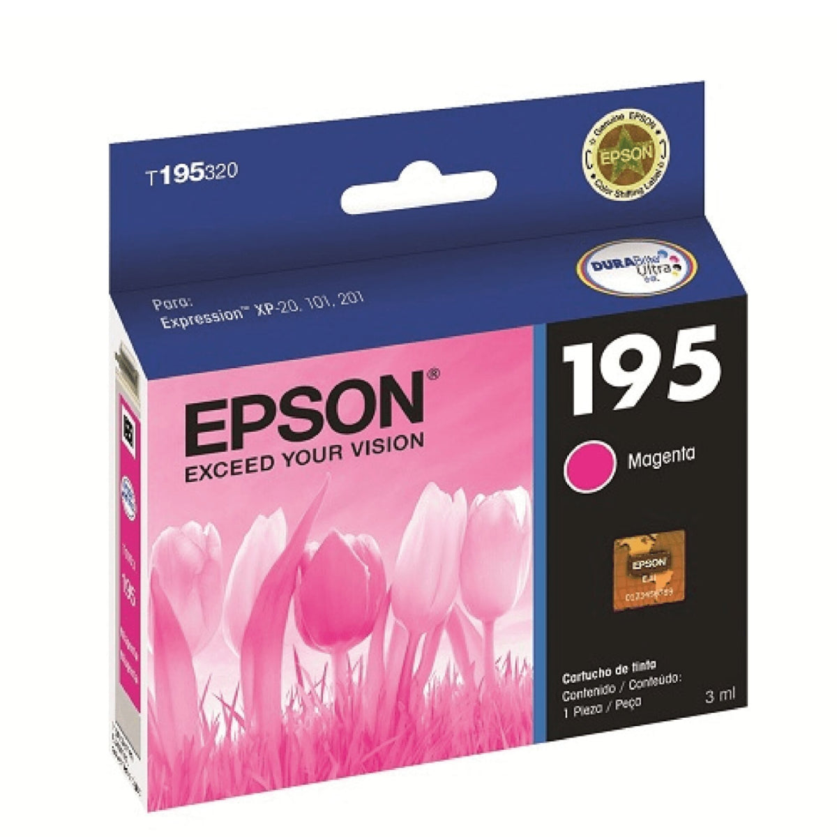 Epson cartucho magenta para XP101/201/211 T195320-AL Tintas Costa Rica