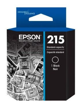 Cartucho de tinta Epson WF-100 color negro, modelo T215120-AL, para impresiones nítidas y resistentes.