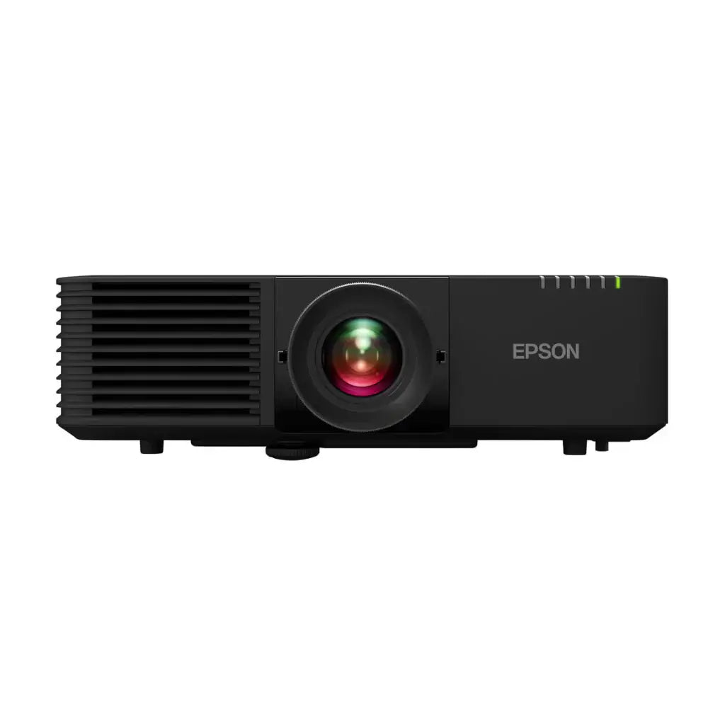 Proyector láser Epson PowerLite L735U, diseño moderno y eficiente para presentaciones y cine en casa.