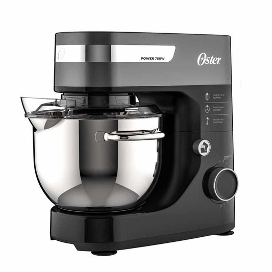 Batidora Planetaria Oster - 12 Velocidades, 750W, Tazón Acero Inoxidable 4L, Con 3 Batidores Y Cubierta "Perfect Cover".