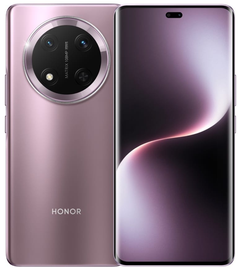 CELULAR HONOR MAGIC 7 LITE VIOLETA (8GB_512GB) con pantalla AMOLED y cámara de 108 MP, vista frontal y trasera