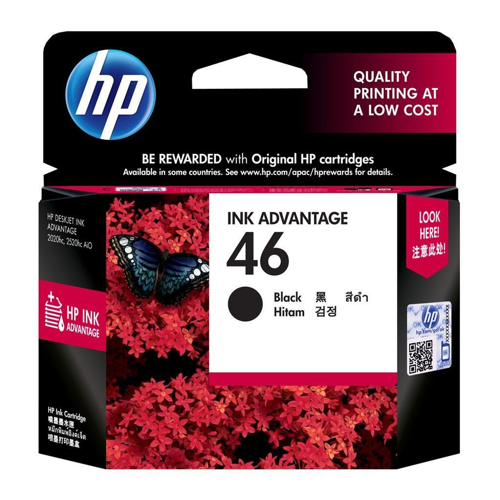 CARTUCHO DE TINTA HP 46 NEGRO 26 ML CZ637AL