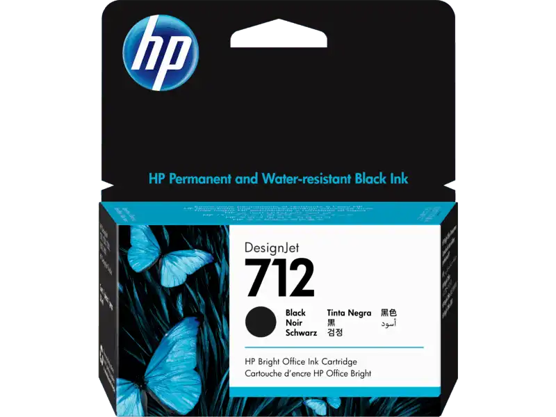 HP cartucho de tinta #712 negro 38Ml 3ED70A Costa Rica